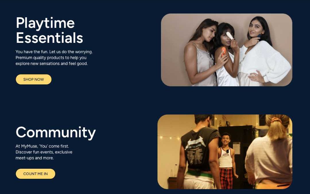 MyMuse website development