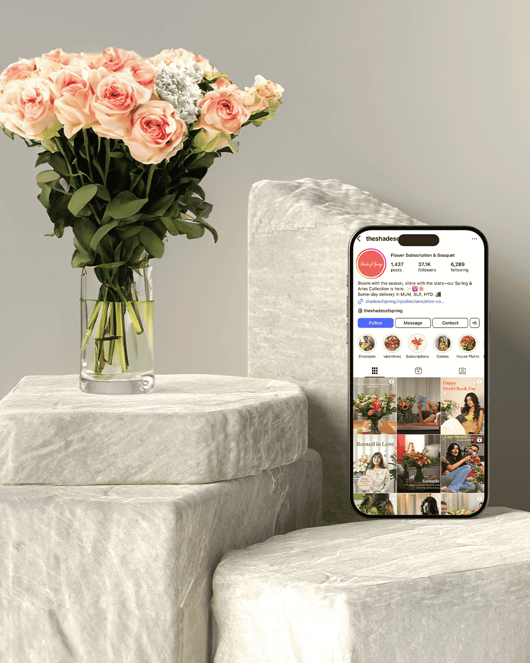shades of spring social media management case study