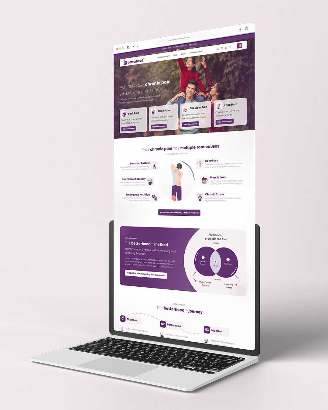 Betterhood website design and developed by Brandshark