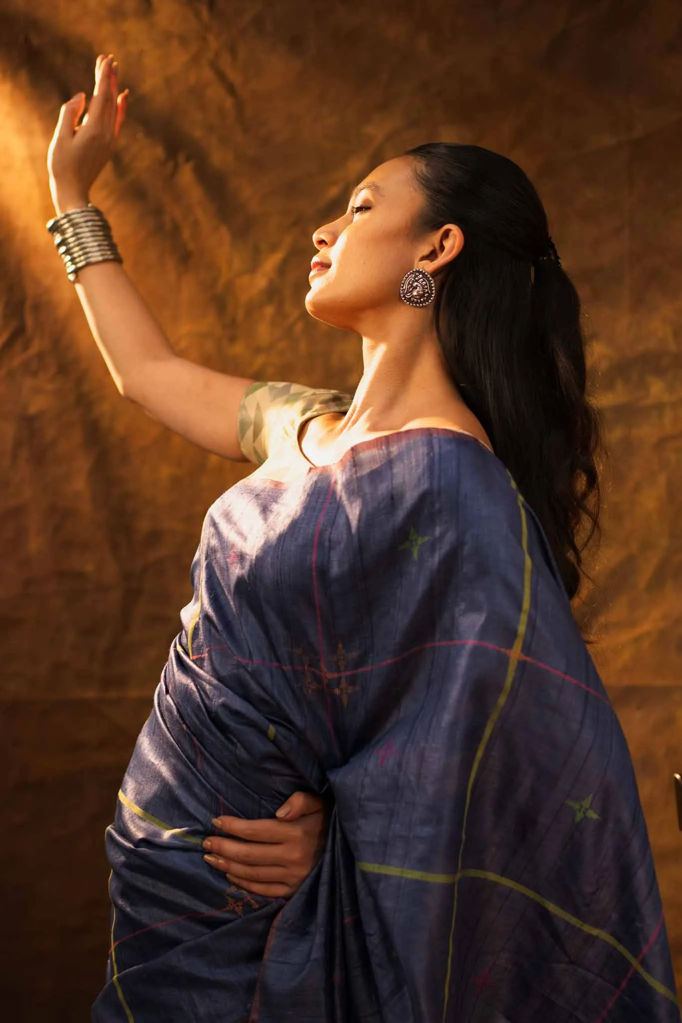 kosala silk saree lifestyle product photography