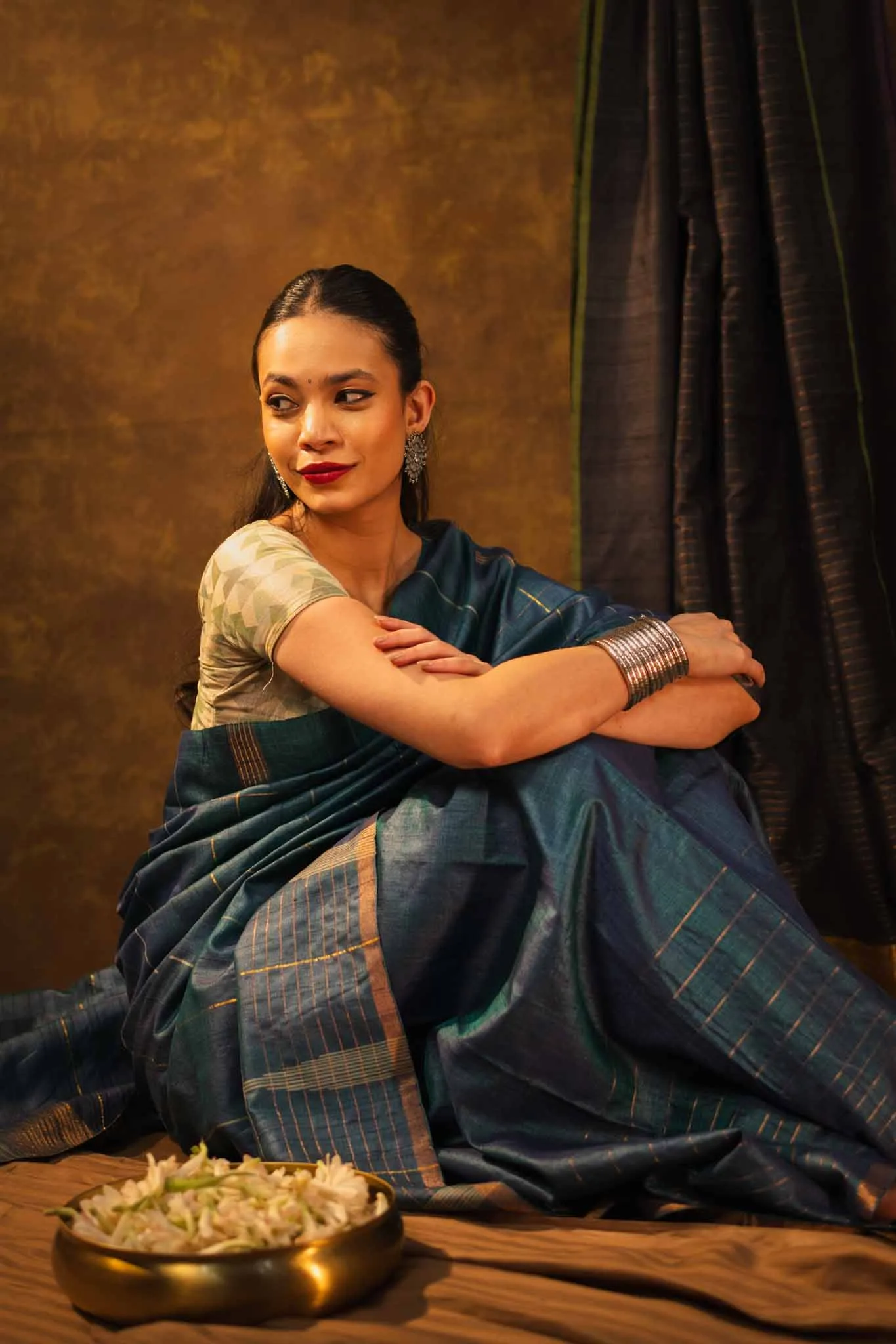 kosala silk saree lifestyle product photography