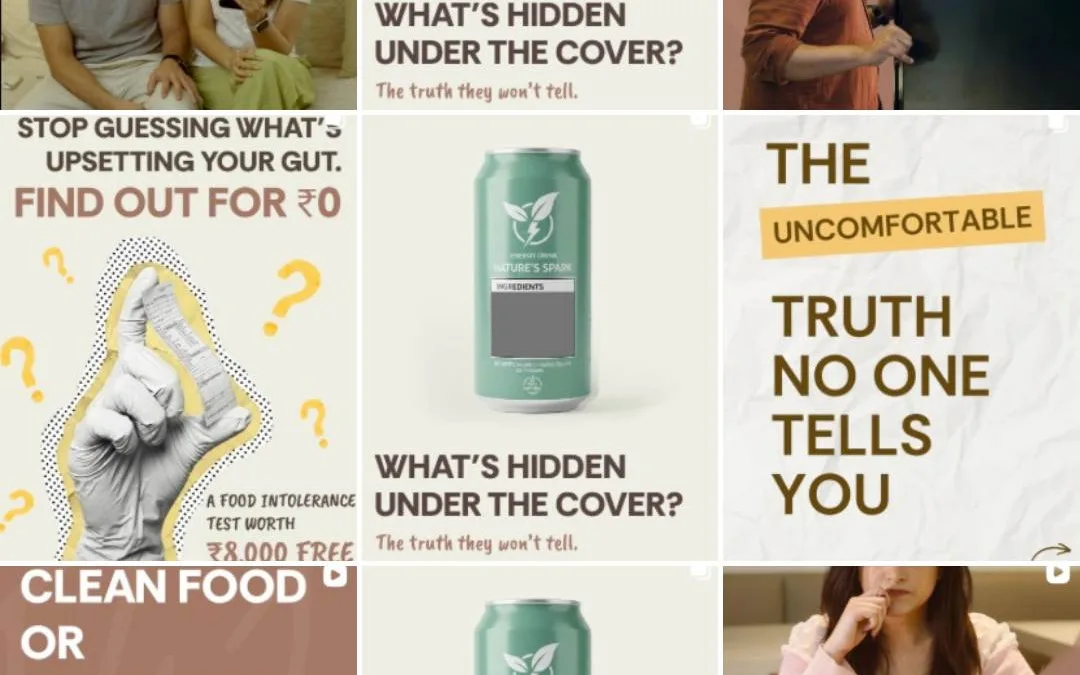 Digital video commercials for a food brand