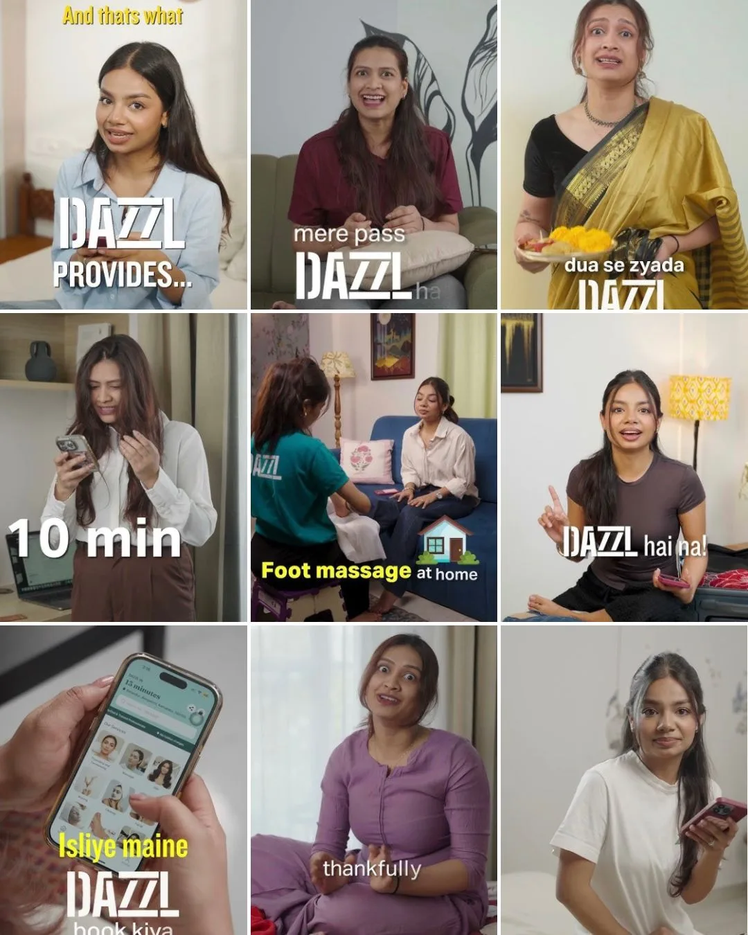 Meta performance videos for Dazzl now