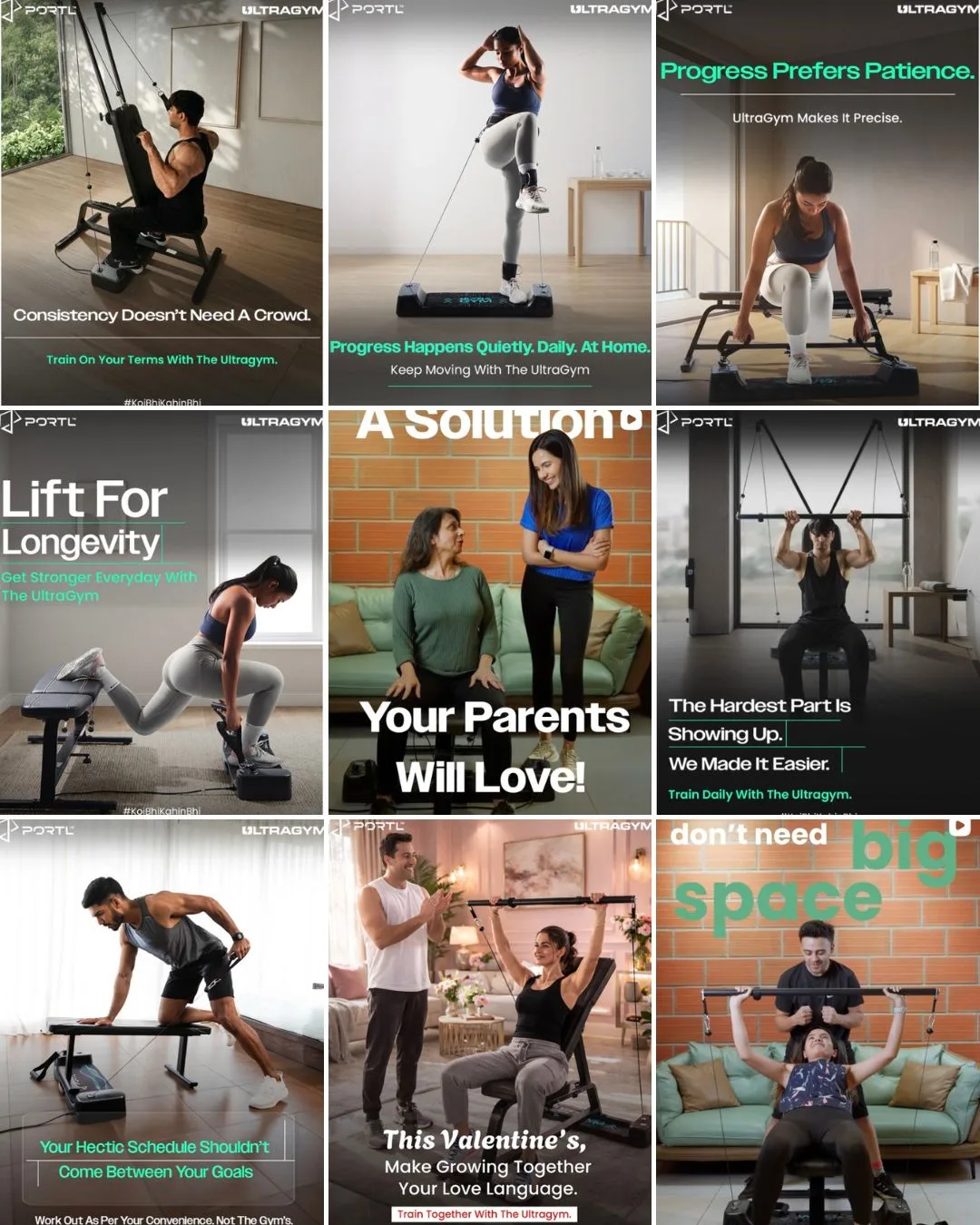 social media management for portl fitness